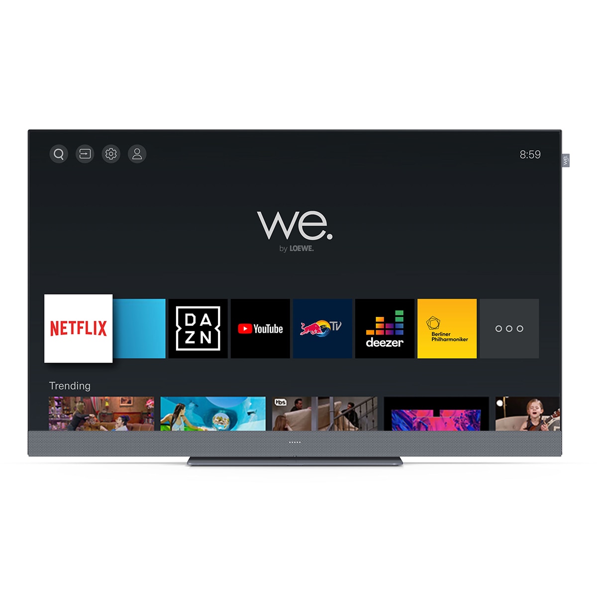 Imagen 1 de TV LED 108 cm (43'') We. SEE by LOEWE 43 UHD 4K, HDR, Wi-Fi y Smart TV, sonido frontal 60W (Reacondicionado Grado D) - Gris oscuro Gris oscuro