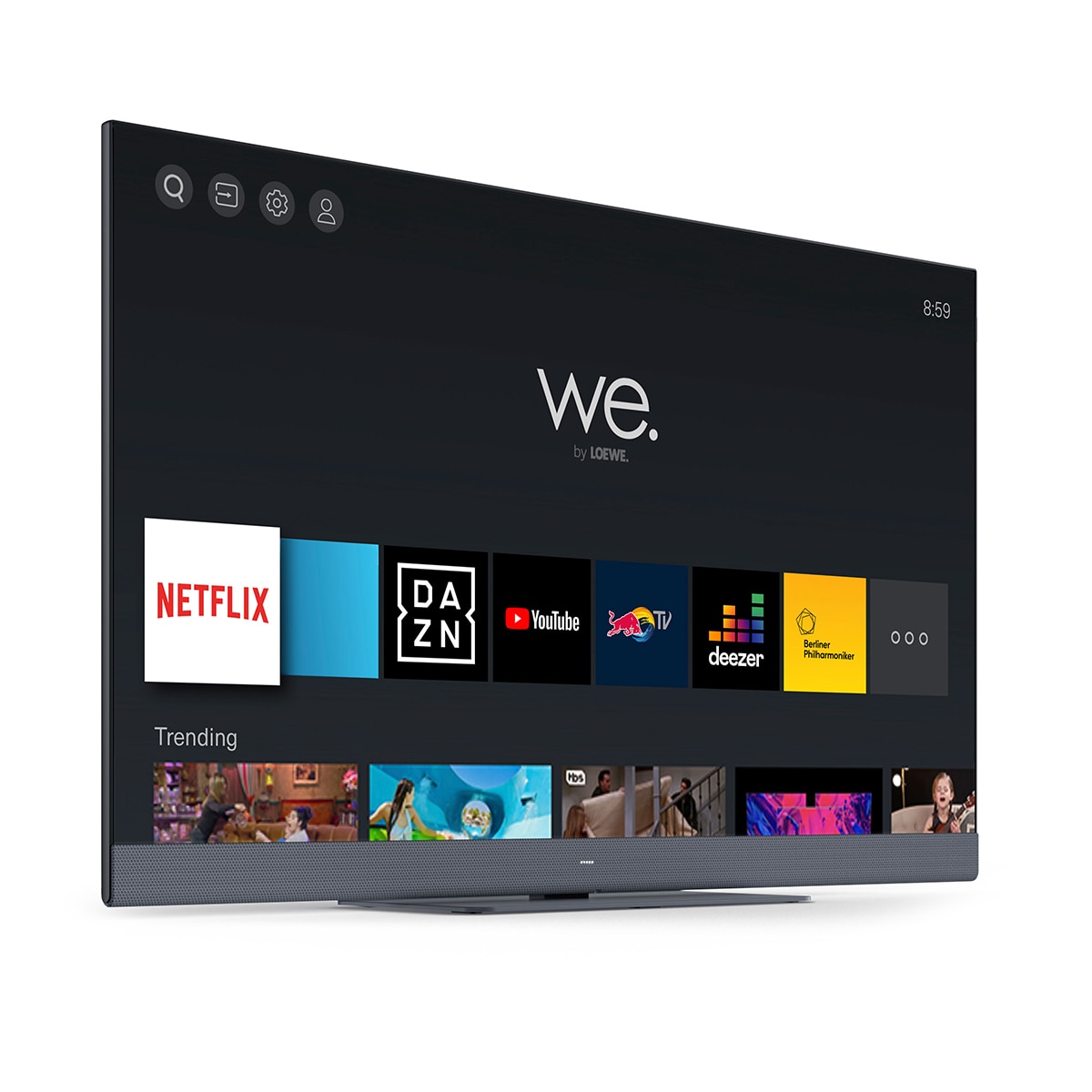 Imagen 2 de TV LED 108 cm (43'') We. SEE by LOEWE 43 UHD 4K, HDR, Wi-Fi y Smart TV, sonido frontal 60W (Reacondicionado Grado D) - Gris oscuro Gris oscuro