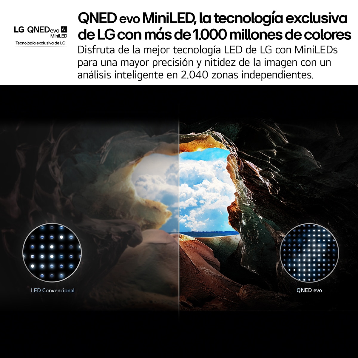 TV QNED evo MiniLED AI 139cm (55") LG 55QNED86A6A, 4K Smart TV (Reacondicionado Grado A) Negro-4