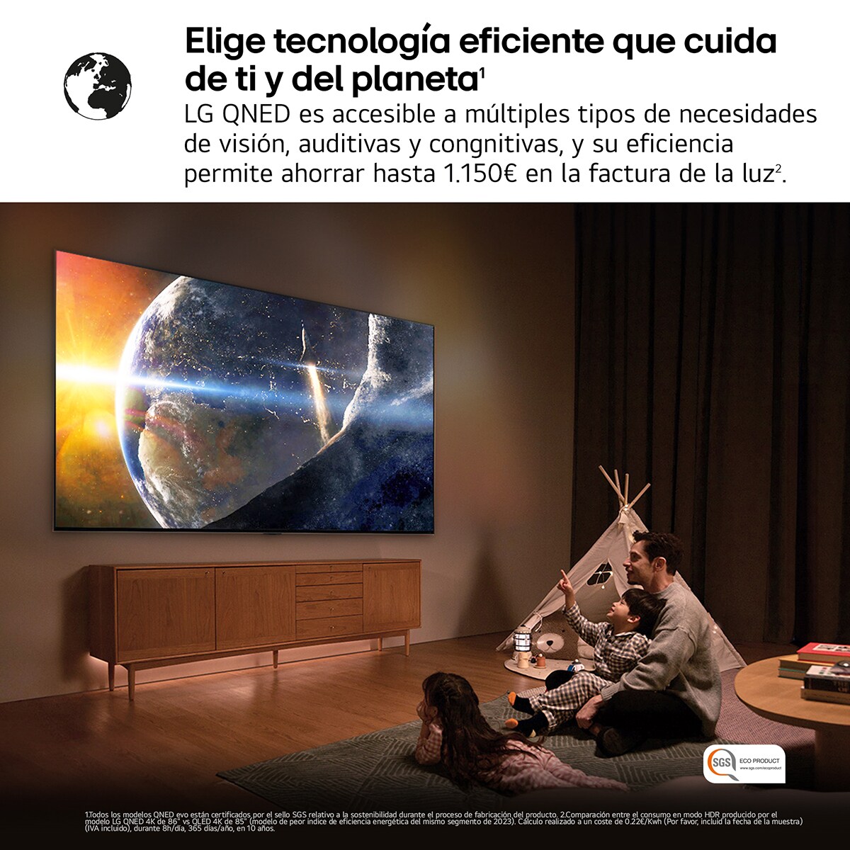 TV QNED evo MiniLED AI 139cm (55") LG 55QNED86A6A, 4K Smart TV (Reacondicionado Grado A) Negro-14