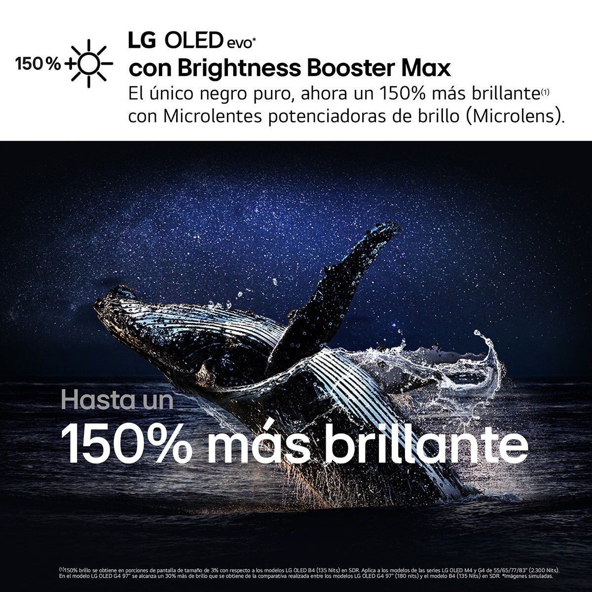 TV OLED evo* 164cm (65") LG OLED65G45LW 4K con Smart TV WebOS24 para instalar en pared con soporte incluido (Reacondicionado Grado C) Negro / Plata-9