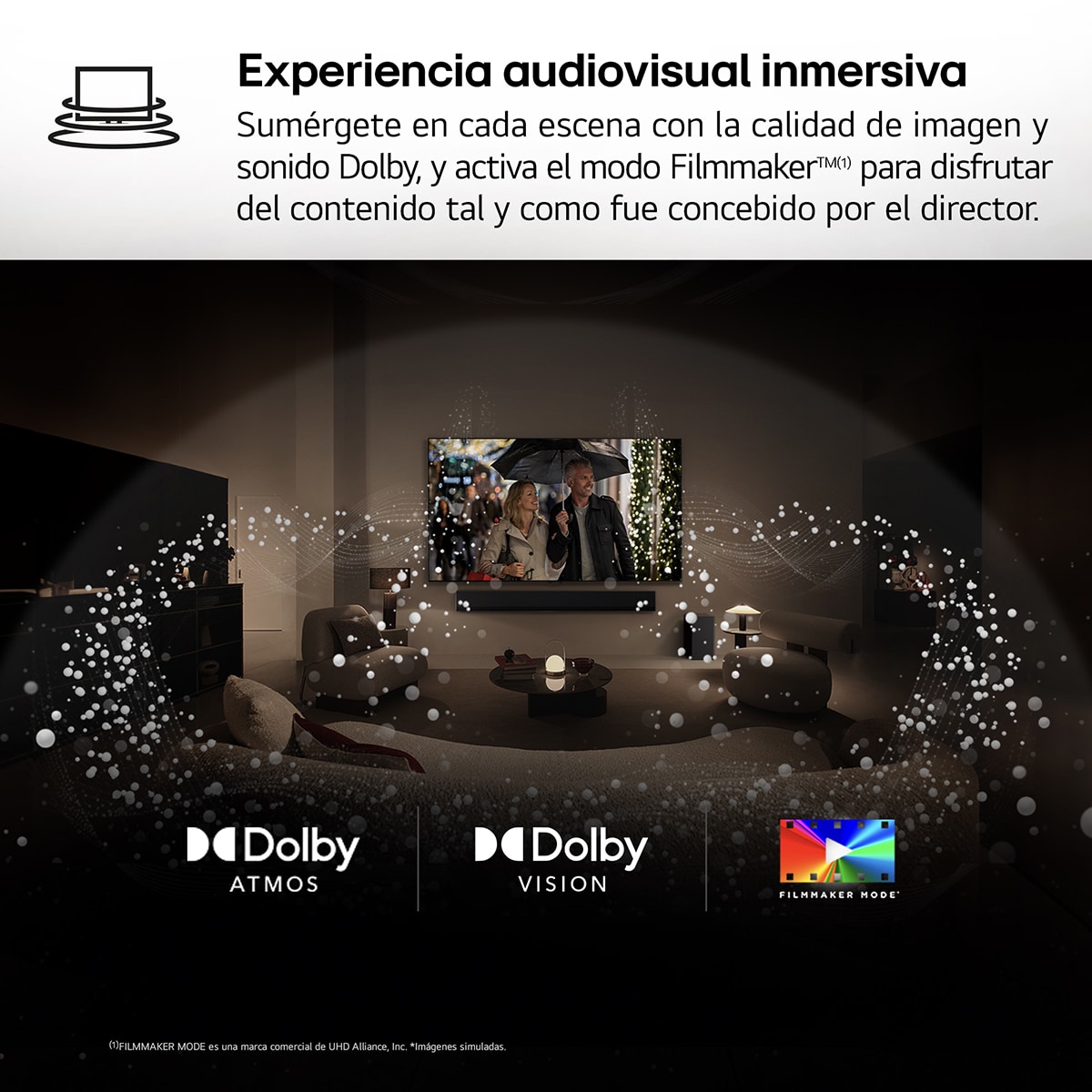 TV OLED evo* 164cm (65") LG OLED65G45LW 4K con Smart TV WebOS24 para instalar en pared con soporte incluido (Reacondicionado Grado A) Negro / Plata-12