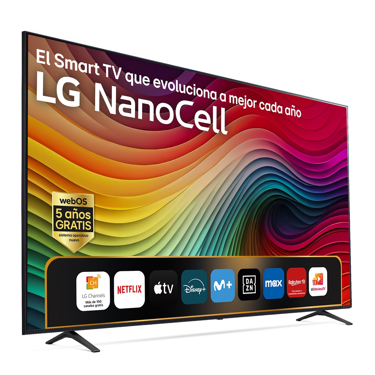 TV LED NanoCell 217cm (86") LG 86NANO81T6A 4K con Smart TV WebOS24 (Reacondicionado Grado A) Negro / Azul-1