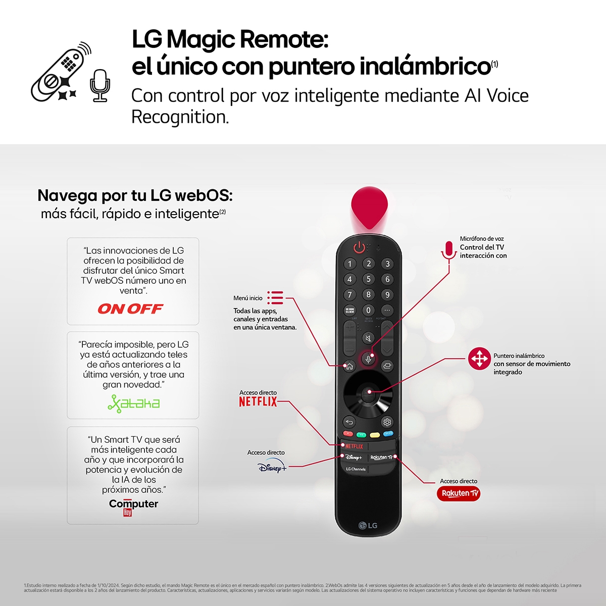 TV LED NanoCell 217cm (86") LG 86NANO81T6A 4K con Smart TV WebOS24 (Reacondicionado Grado A) Negro / Azul-8
