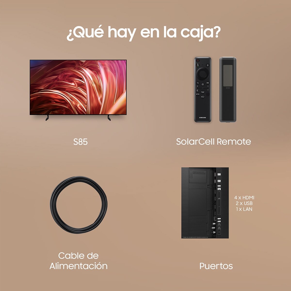 TV OLED 163 cm (65") Samsung TQ65S85DAEXXC 4K AI Upscalling con Inteligencia Artificial Smart TV (Reacondicionado Grado C) - Negro Negro-8
