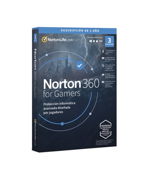 Imagen 0 de Norton 360 for Gamers 3 dispositivos / 1 año de suscripción