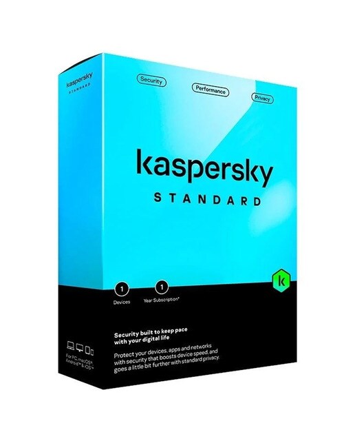 Kaspersky Standard, 1 dispositivo, 1 año de suscripción 1