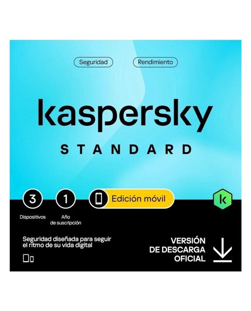 Kaspersky Mobile, 3 dispositivos, 1 año de suscripción 1