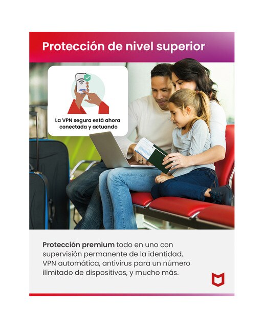 McAfee+ Premium Familiar, dispositivos ilimitados (Windows/Mac/Android/iOS), Suscripción de 1 año 2