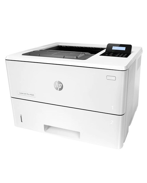 Impresora HP LaserJet Pro M501dn, USB, Ethernet, hasta 40 ppm, bandeja hasta 350 hojas, doble cara, HP Smart Blanco-2