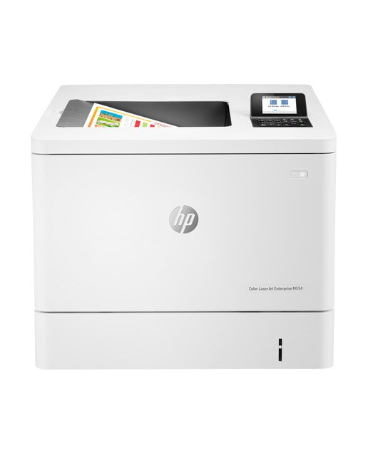 Impresora láser HP Color LaserJet Enterprise M554dn, Ethernet Blanco-2