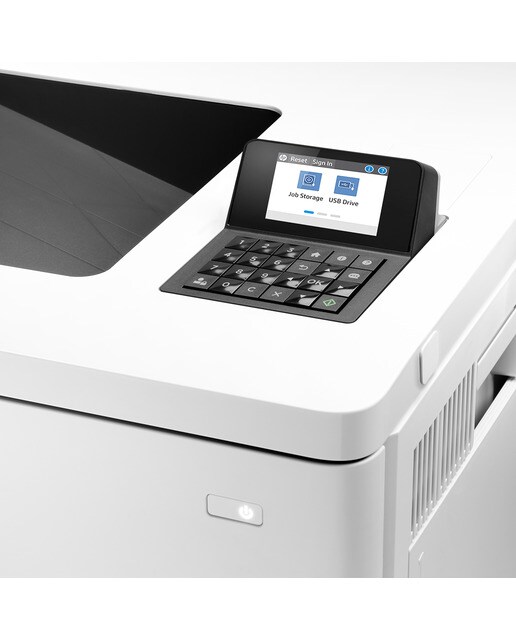Impresora láser HP Color LaserJet Enterprise M554dn, Ethernet Blanco-4