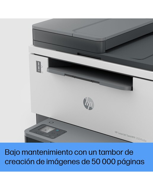 Impressora Multifunções Recarregável HP LaserJet Tank MFP 2604sdw Wi-Fi - Branco Branco / Cinzento-9