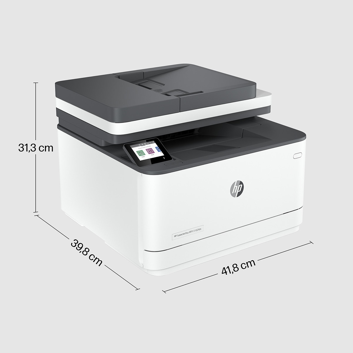 Impresora Multifunción HP LaserJet Pro MFP 3102fdn, Fax Blanco-7