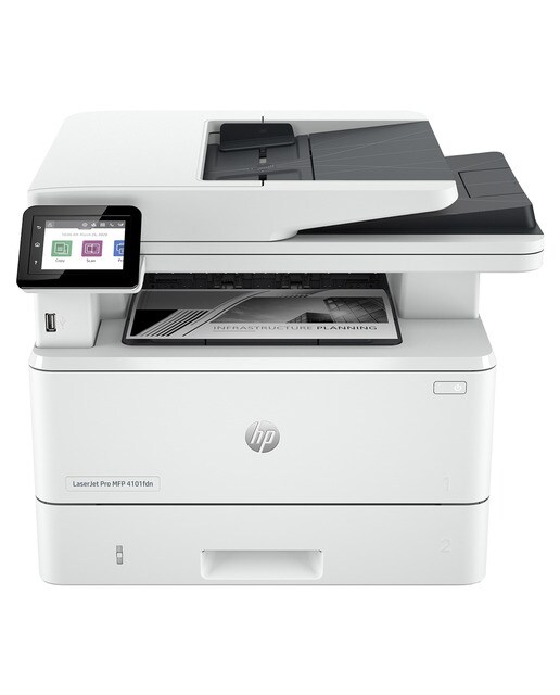 Impresora Multifunción HP LaserJet Pro MFP 4102dw, Wi-Fi - Blanco Blanco-1