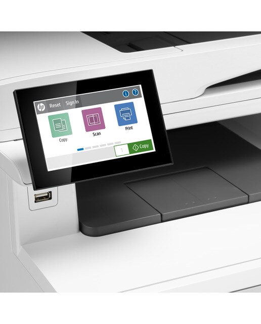 Impresora Multifunción HP Color LaserJet Enterprise MFP M480f, Fax Blanco-6