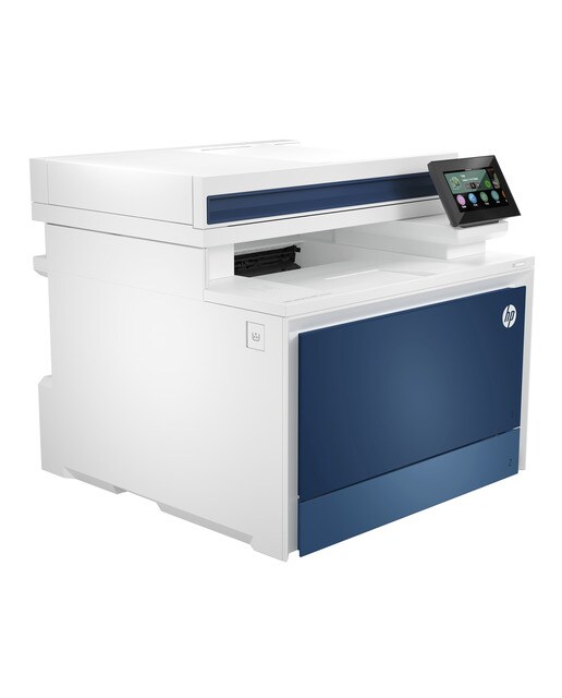 Impresora Multifunción HP color LaserJet Pro 4302fdn, Fax Blanco / Azul-2