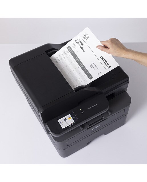 Impresora Multifunción Láser monocromo Brother DCP-L2660DW, Wi-Fi y Ethernet Negro-4