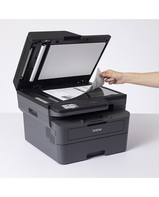 Impresora Multifunción Láser monocromo Brother DCP-L2660DW, Wi-Fi y Ethernet Negro-5
