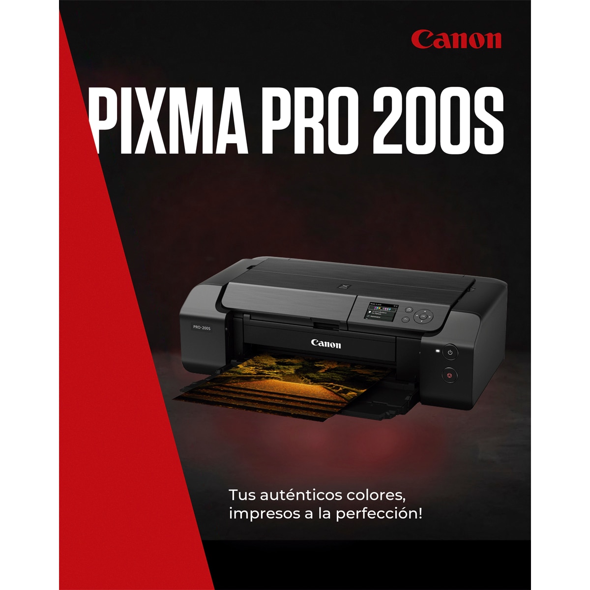 Impresora fotográfica Canon PIXMA PRO-200S, Compatible con A3+, Wi-Fi y Ethernet Negro-2