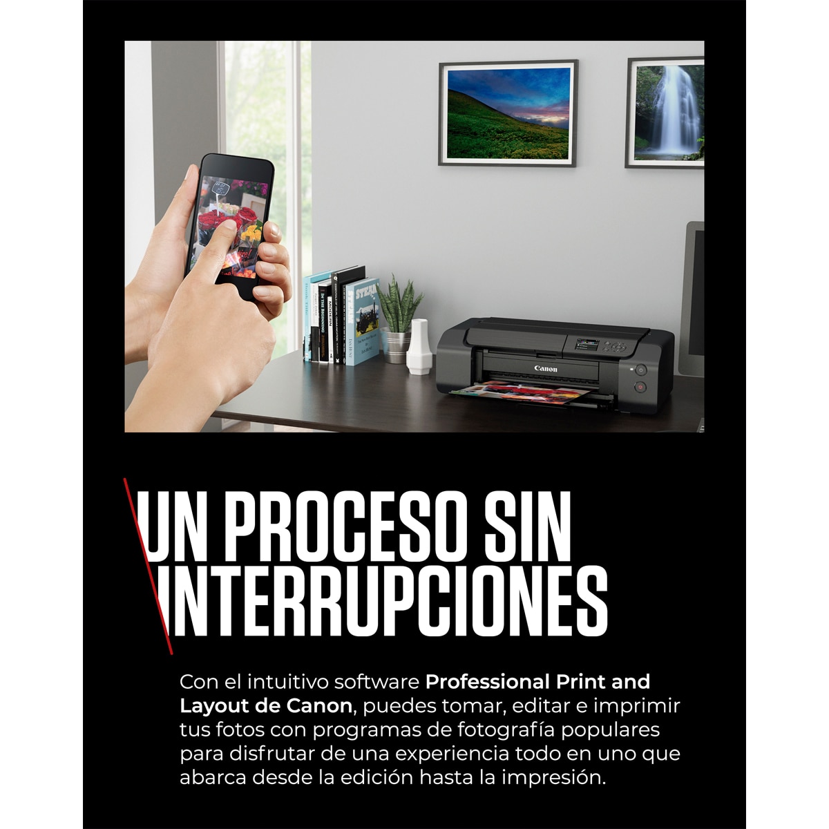 Impresora fotográfica Canon PIXMA PRO-200S, Compatible con A3+, Wi-Fi y Ethernet Negro-7