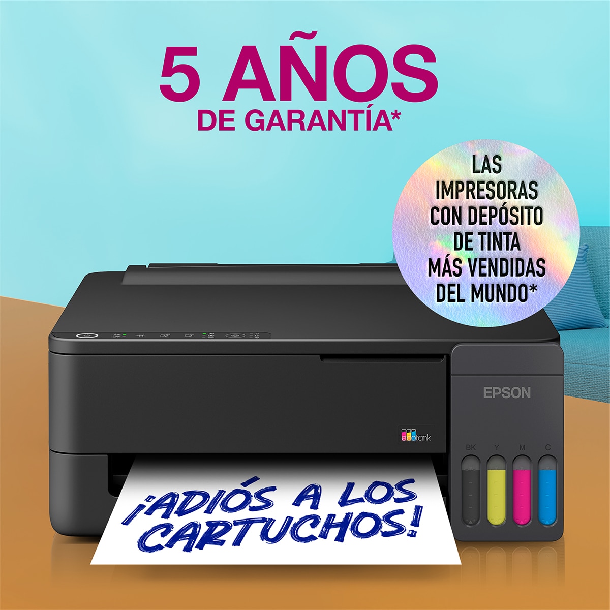 Impresora Rellenable Tinta Epson EcoTank ET-1910 - Negro Negro-3