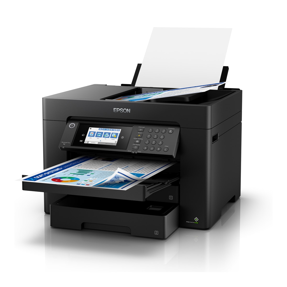 Impressora Multifunções Epson WorkForce WF-7840DTWF Fax e Wi-Fi - Preto Preto-5