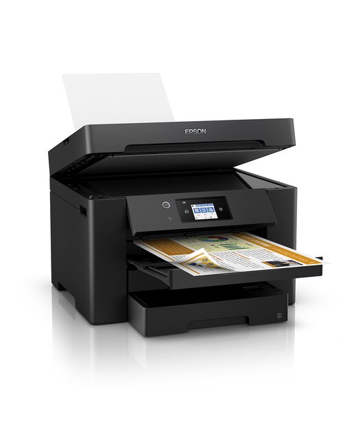 Impresora Multifunción tinta Epson WorkForce WF-7830DTWF, Wi-Fi, Fax e impresión A3 Negro-2