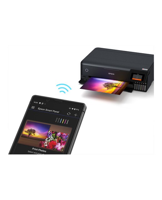Impresora Multifunción rellenable tinta Epson EcoTank ET-8550, Ethernet y Wi-Fi Negro-5