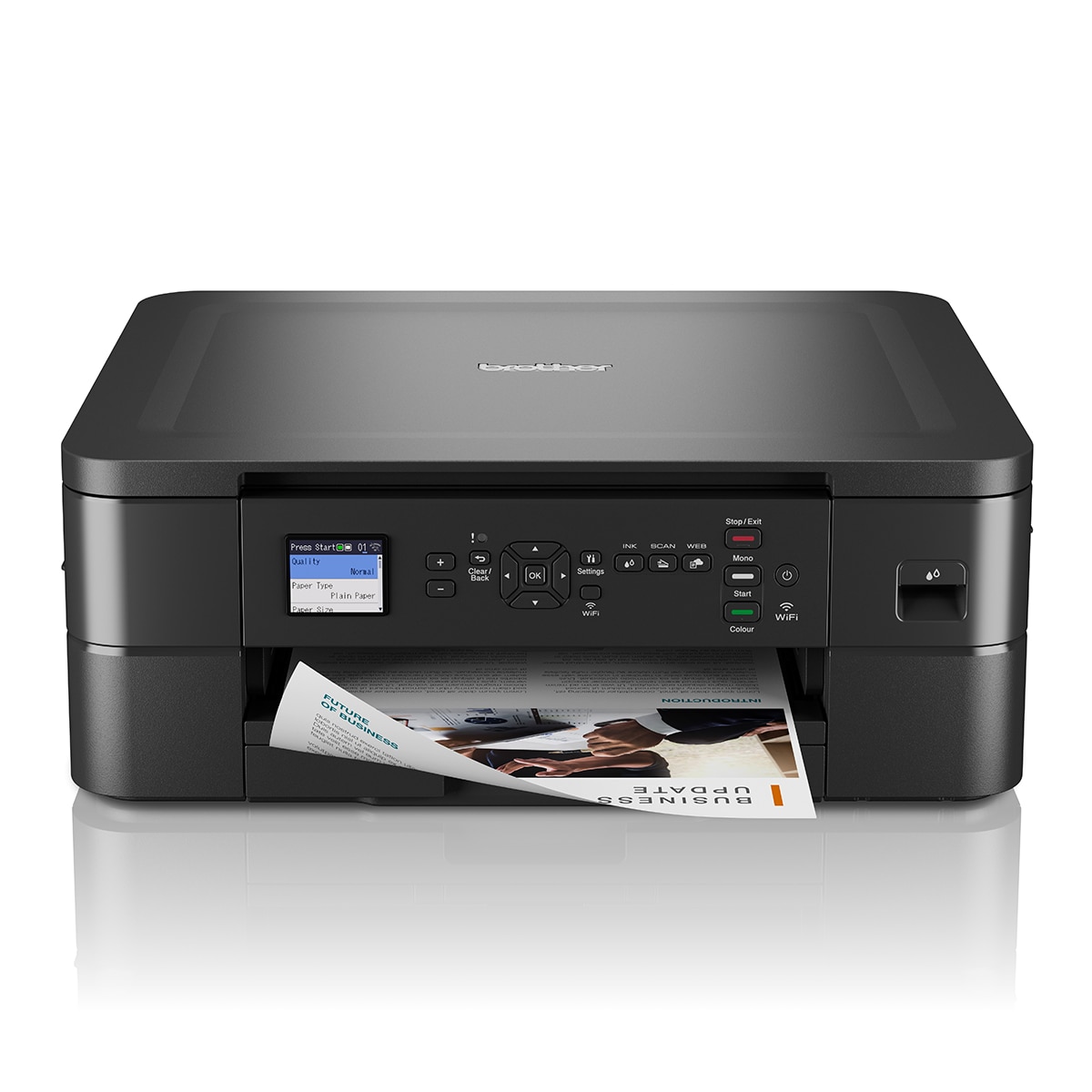 Impresora Multifunción tinta Brother DCP-J1050DW, Wi-Fi Negro-1