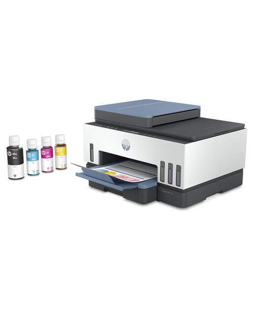 Impresora Multifunción Rellenable Tinta HP Smart Tank 7306 Wi-Fi Blanco / Azul-3