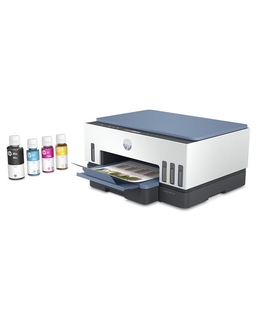 Impresora Multifunción Rellenable Tinta HP Smart Tank 7006 Wi-Fi Blanco / Azul-2