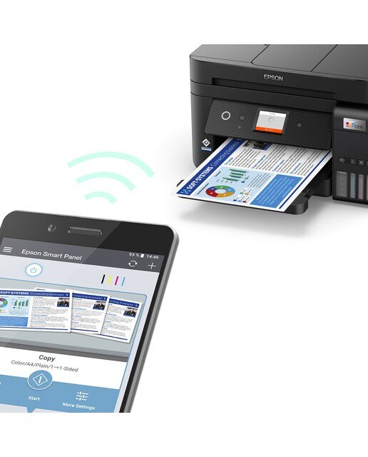 Impresora Multifunción rellenable tinta Epson EcoTank ET-4850, Fax, Wi-Fi Negro Negro-6