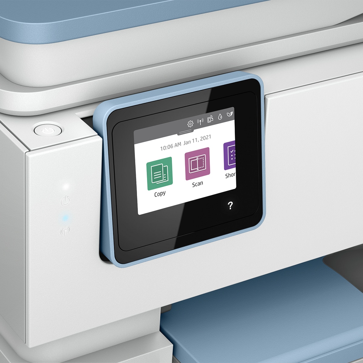 Impresora Multifunción HP Envy Inspire 7921e, WiFi, USB, color, 3 meses de impresión Instant Ink con HP+, doble cara Azul / Blanco-4