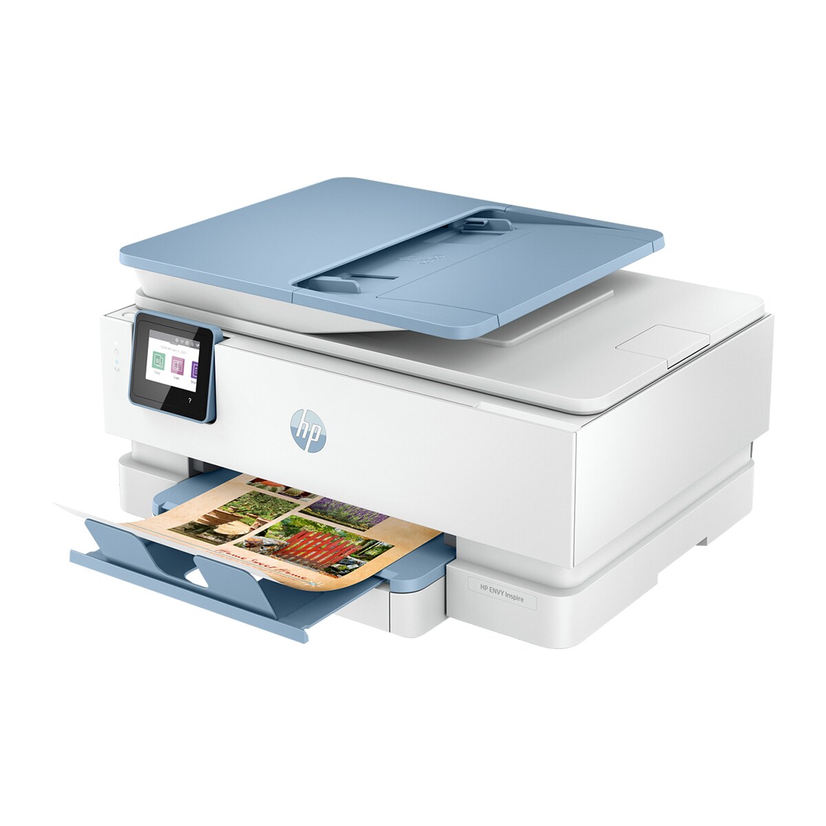 Impresora Multifunción HP Envy Inspire 7921e, WiFi, USB, color, 3 meses de impresión Instant Ink con HP+, doble cara Azul / Blanco-4