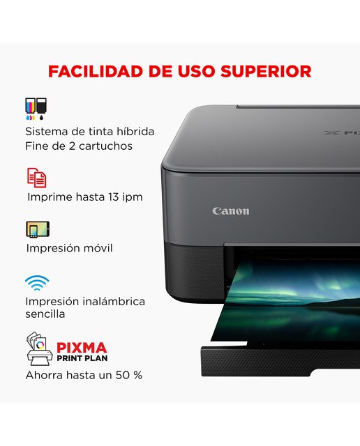 Impresora multifunción tinta Canon PIXMA TS5350i, Wi-Fi. Compatible PIXMA Print Plan Negro-4