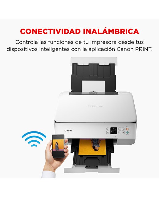 Impresora multifunción tinta Canon PIXMA TS5351i, Wi-Fi. Compatible PIXMA Print Plan Blanco-5