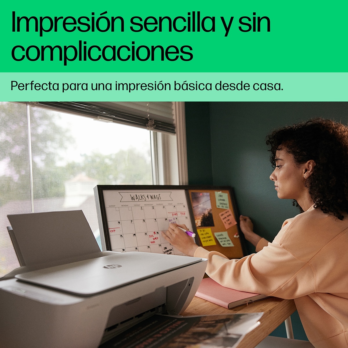 Impresora Multifunción HP Deskjet 2822e, WiFi, USB, color, compatible con Instant Ink Blanco / Azul-7