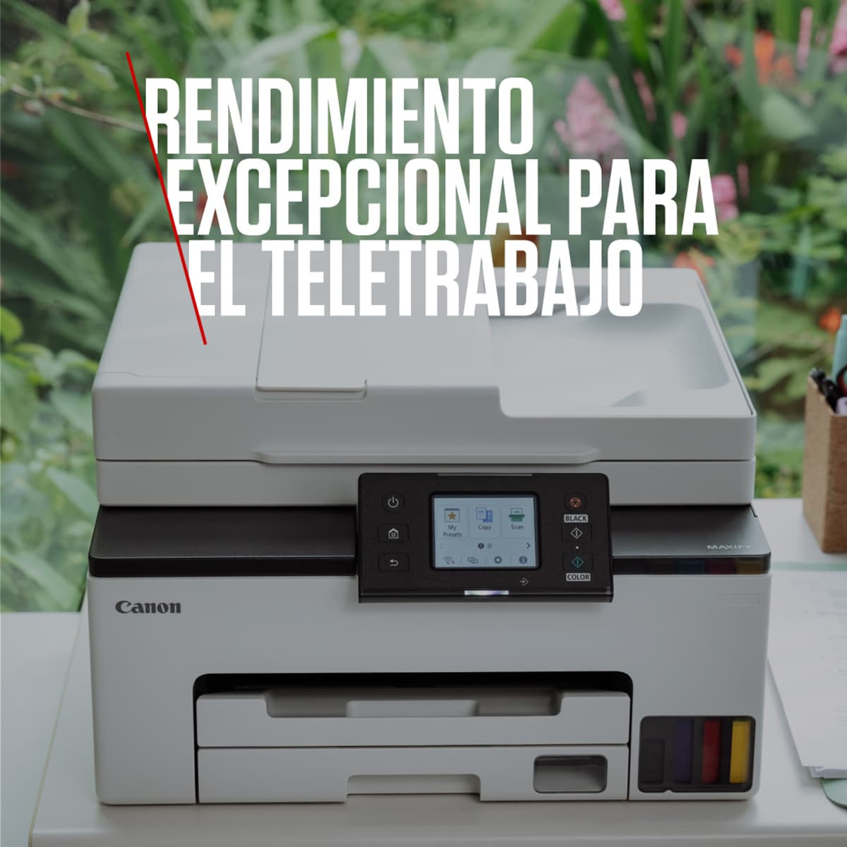 Impresora Multifunción 4 en 1 Canon MAXIFY GX2050 MegaTank con ADF, Wi-Fi, Ethernet y depósitos de tinta rellenables Blanco-6