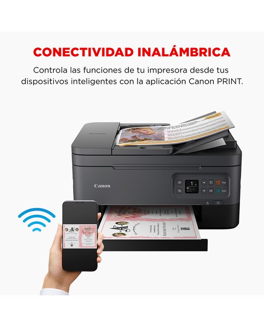 Impresora Multifunción 3 en 1 Canon PIXMA TS7450i, impresión a doble cara automática, ADF y WiFi. Compatible con PIXMA Print Plan Negro-5