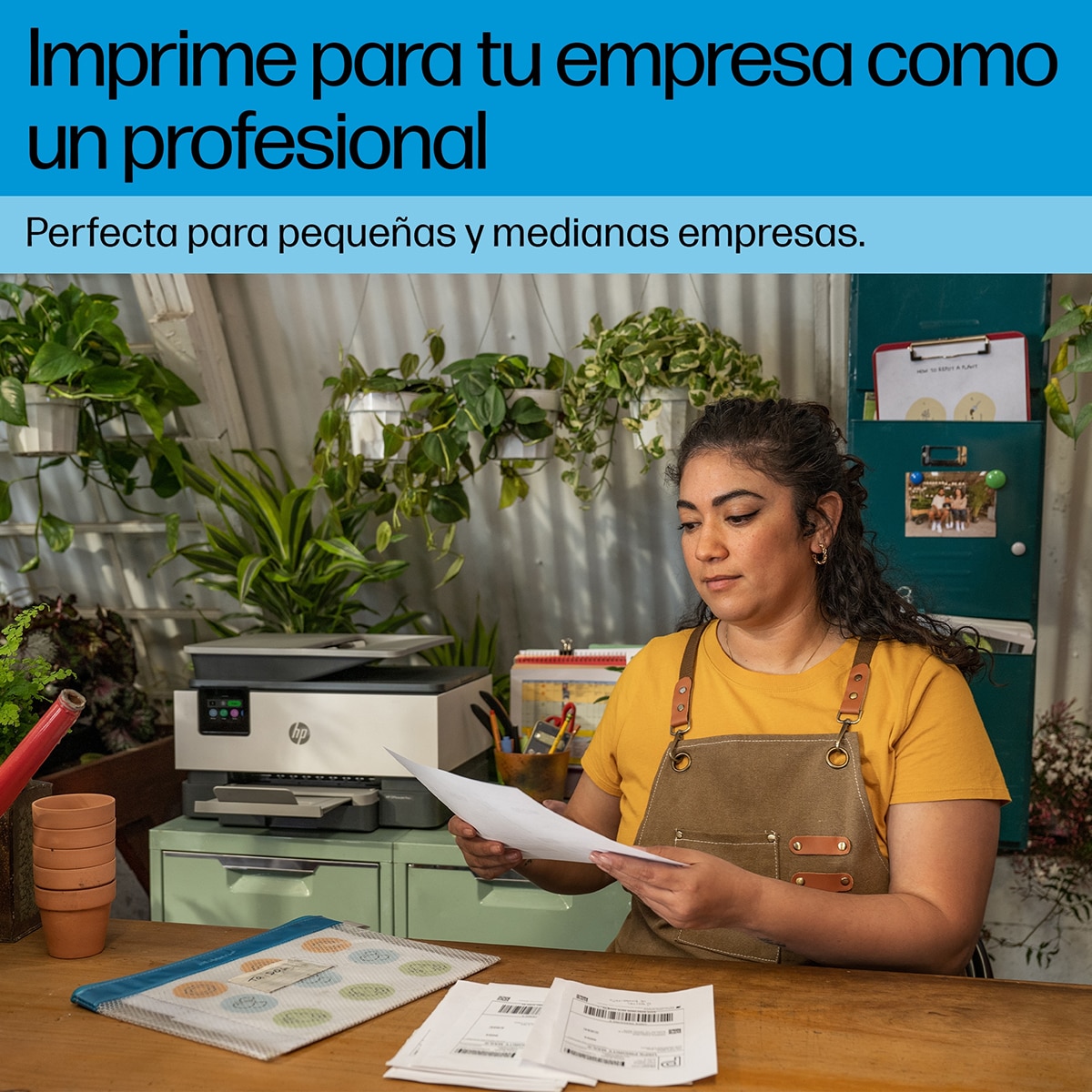 Impresora multifunción HP OfficeJet Pro 9122e, Fax, Wi-Fi, compatible con Instant Ink Blanco-8