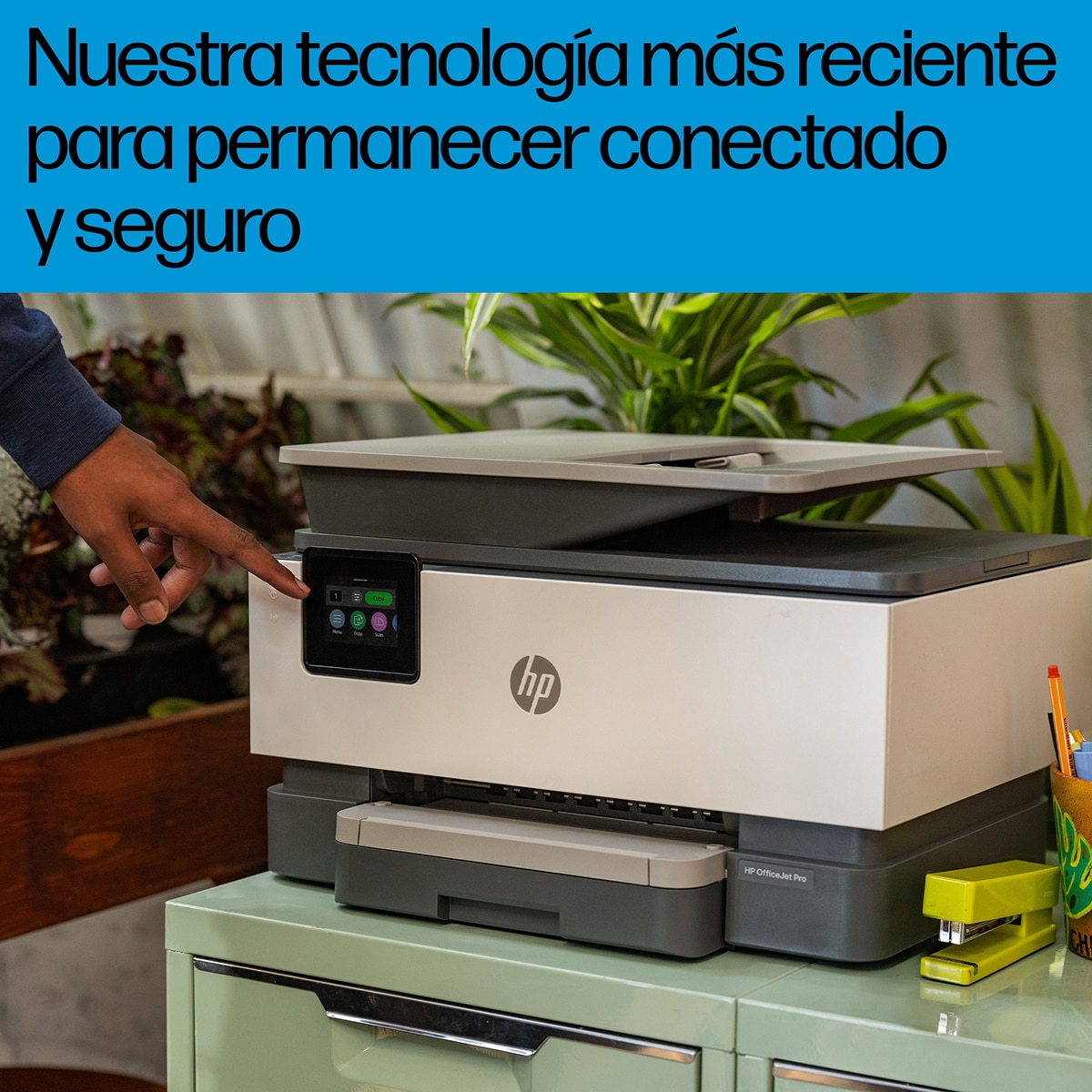 Impresora multifunción HP OfficeJet Pro 9122e, Fax, Wi-Fi, compatible con Instant Ink Blanco-9
