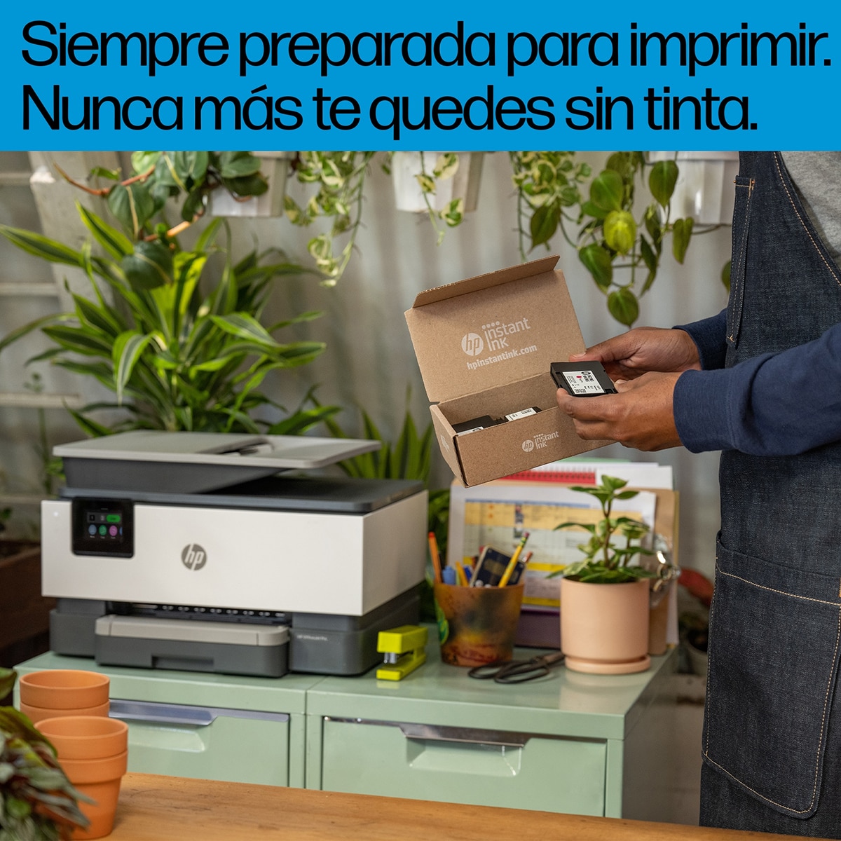 Impresora multifunción HP OfficeJet Pro 9122e, Fax, Wi-Fi, compatible con Instant Ink Blanco-10