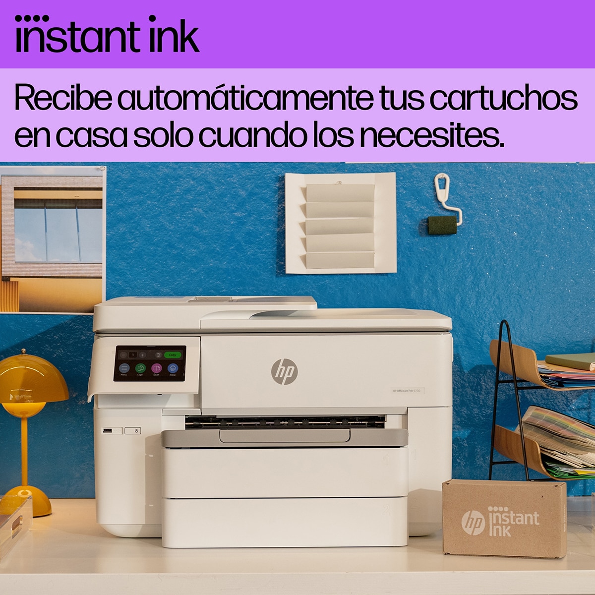 Impresora A3 multifunción HP OfficeJet Pro 9730e, Fax digital, Wi-Fi, compatible con Instant Ink Blanco-7