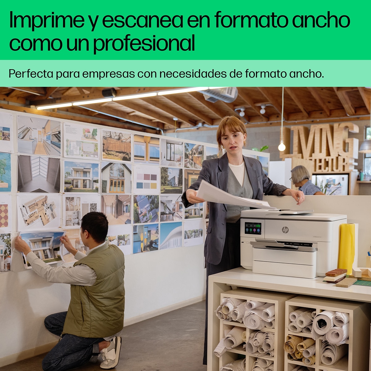 Impresora A3 multifunción HP OfficeJet Pro 9730e, Fax digital, Wi-Fi, compatible con Instant Ink Blanco-8
