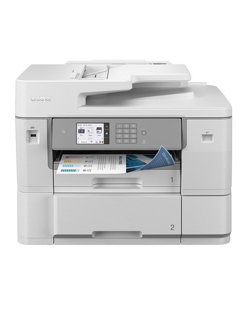 Impresora Multifunción tinta Brother MFC-J6959DW, Wi-Fi, Fax, A3 Blanco / Gris-1