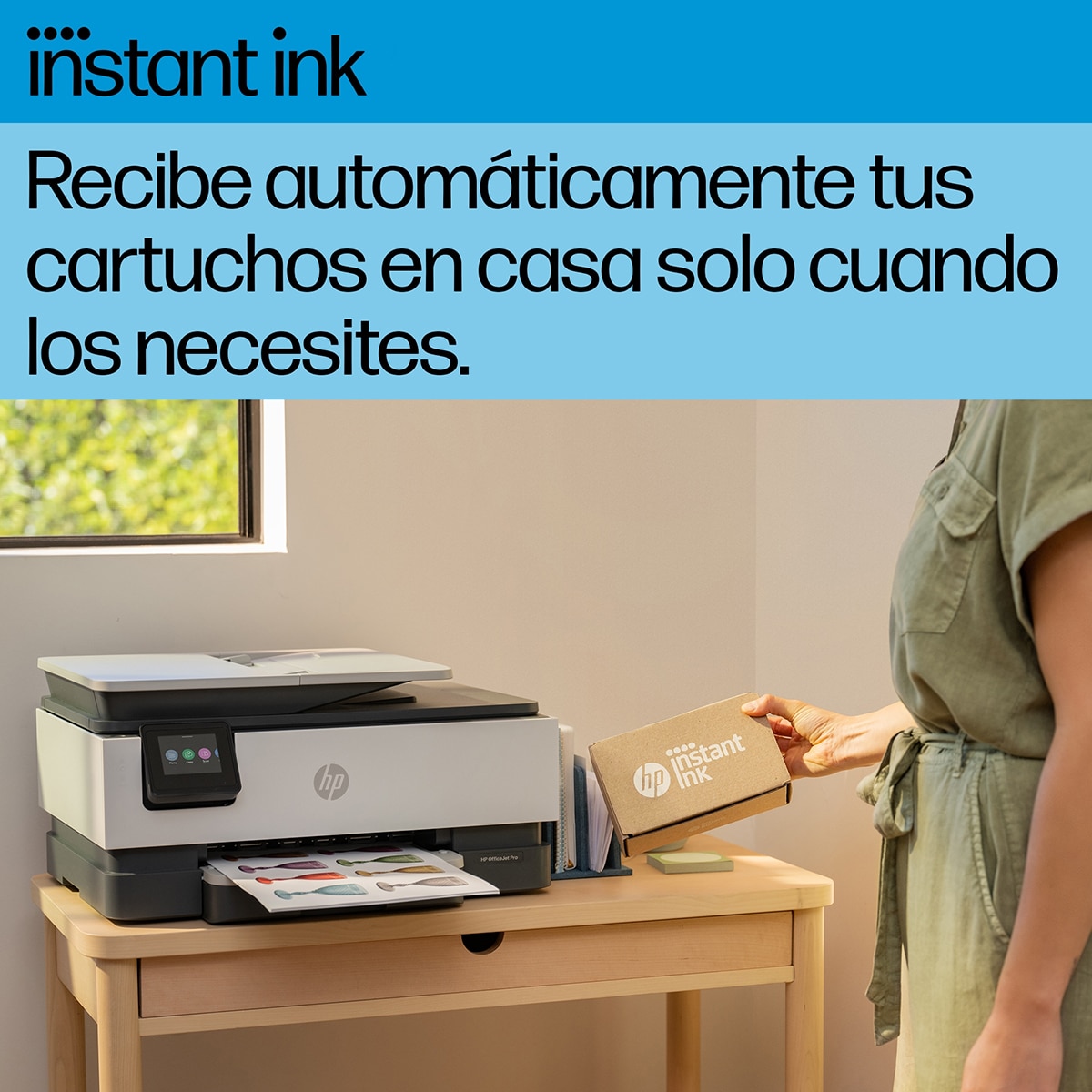 Impresora Multifunción HP OfficeJet Pro 8135e, Fax, Wi-Fi, compatible con Instant Ink - Blanco / Azul Blanco / Azul-9