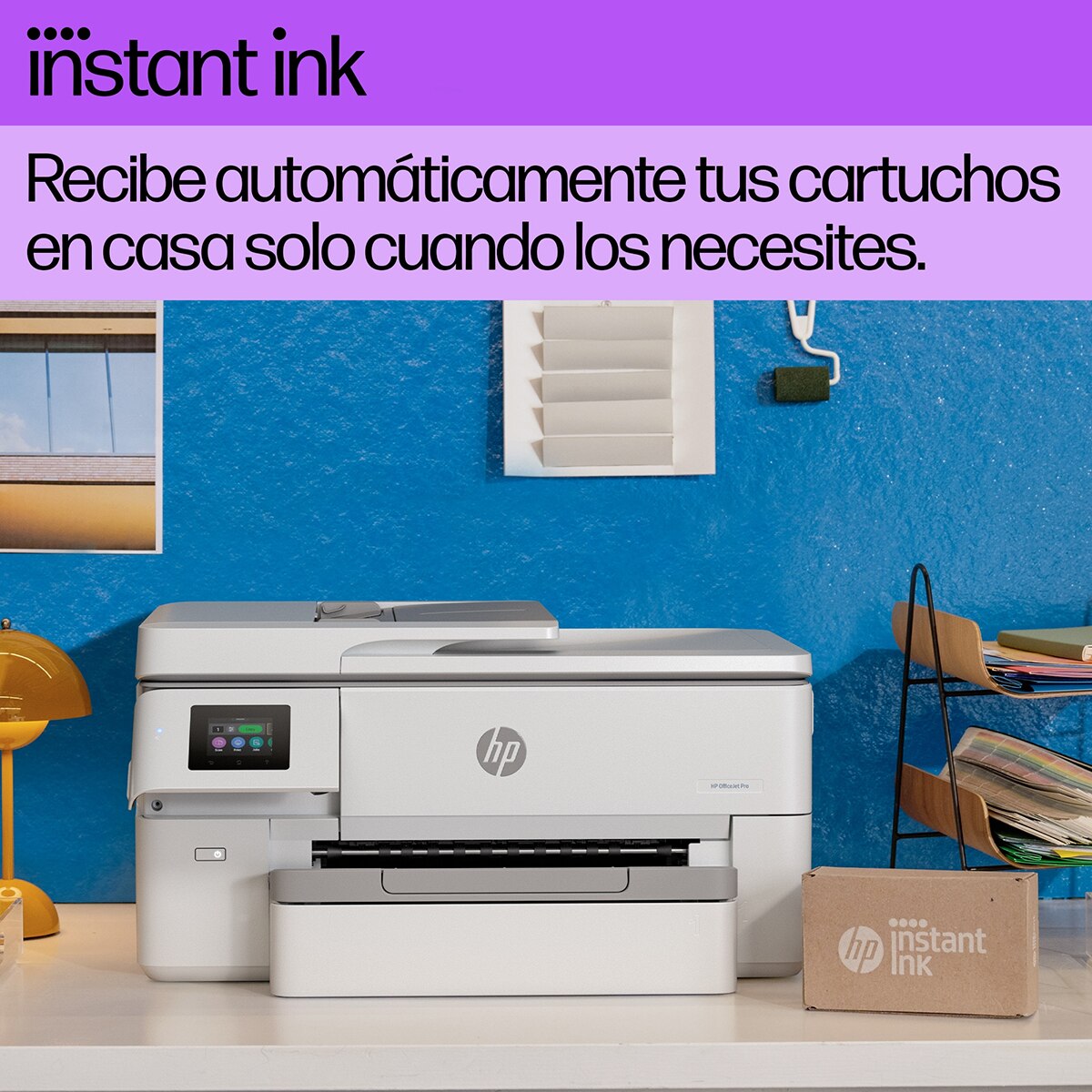 Impresora A3 Multifunción HP OfficeJet Pro 9720e, HP+, Wi-Fi, compatible con Instant Ink - Blanco Blanco-9