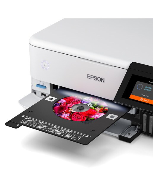 Impressora Multifunçõs Recarregável Epson EcoTank ET-8500 Wi-Fi Branco-6