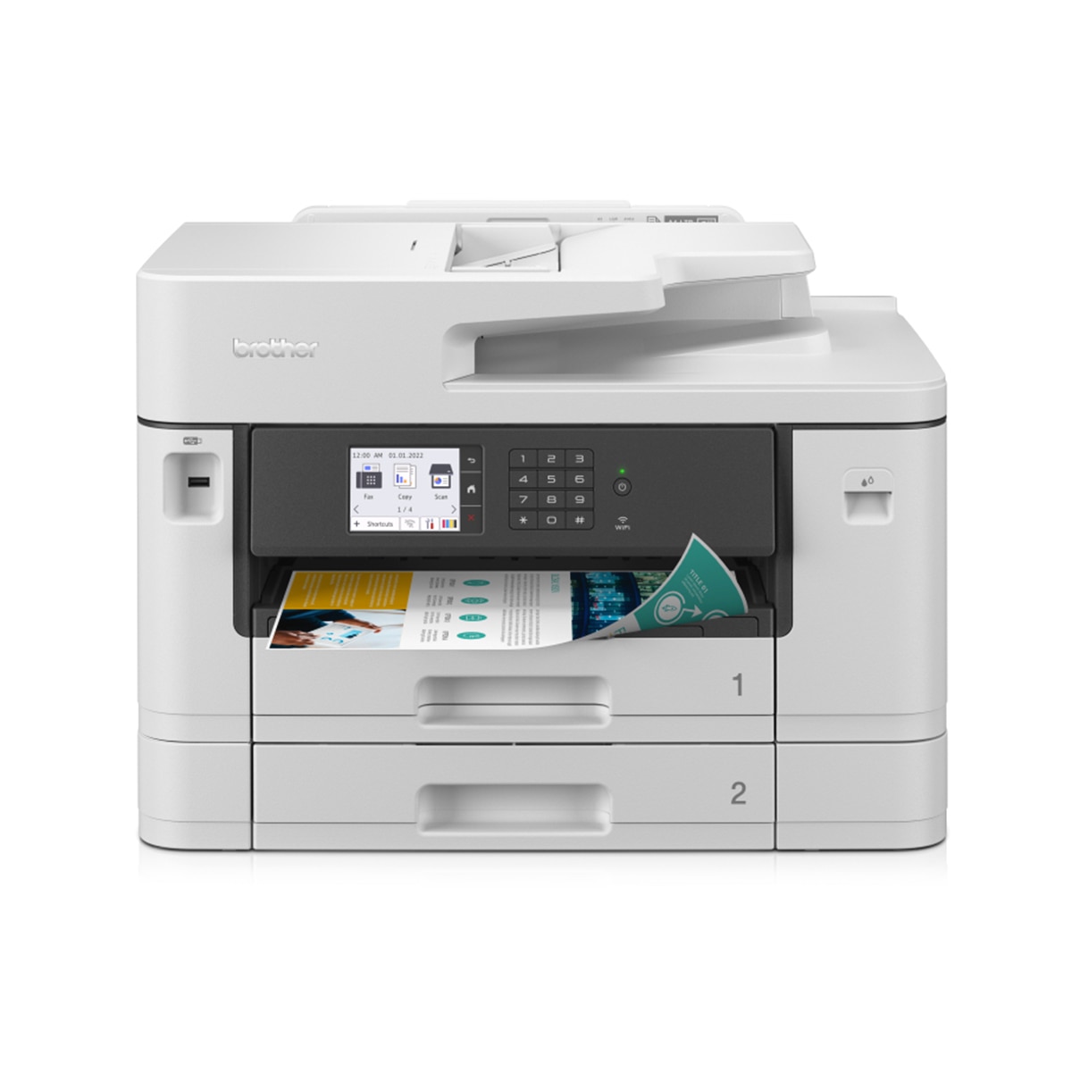 Multifunción tinta profesional Brother MFC-J5740DW, A4 y A3 con doble bandeja Blanco / Negro-2